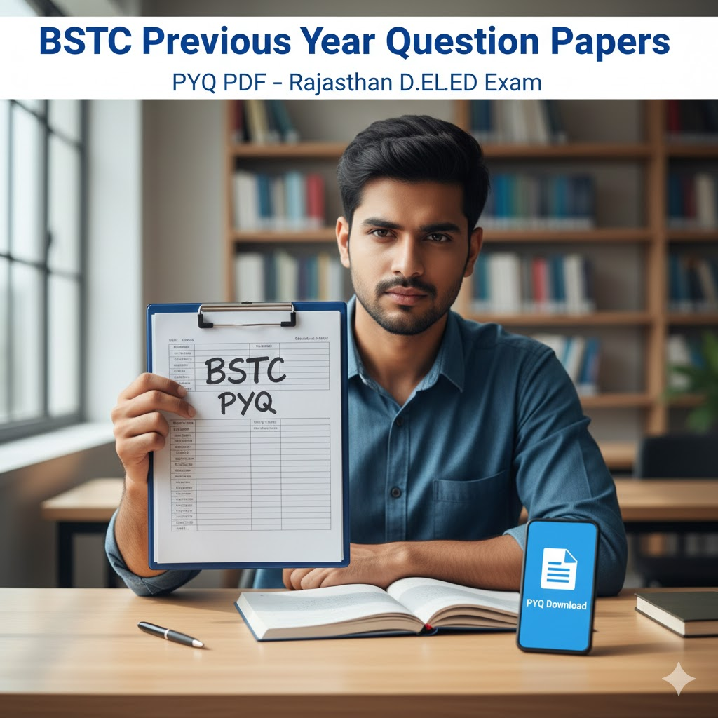 BSTC Pyq PDF Download in Hindi/English | BSTC Previous Year Question papers